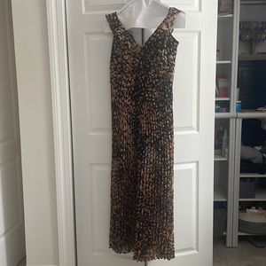 Woman’s printed ruffled maxi dress. Size 12